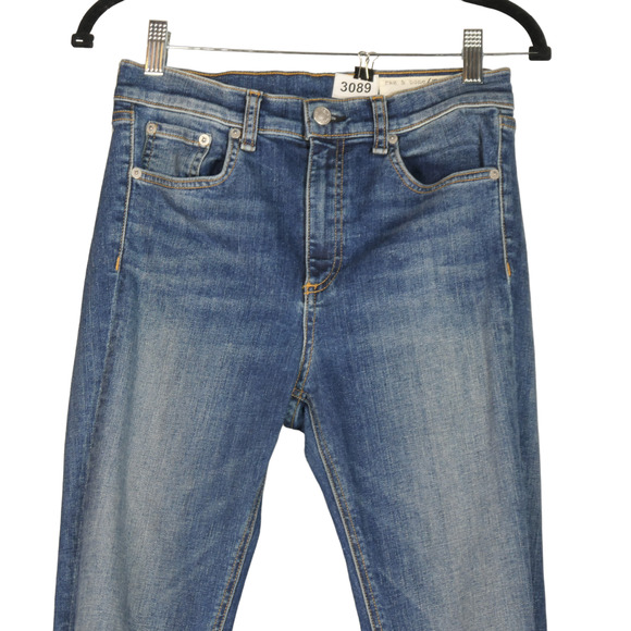Rag & Bone Jeans Women 29 High Rise Skinny Bonnie Blue Denim 29x29.5 Classic - Picture 3 of 7